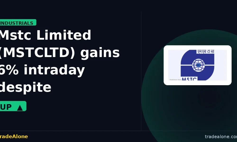 Mstc Limited MSTCLTD gains 6% intraday