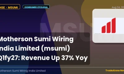 Motherson Sumi Wiring India Limited MSUMI Q1fy27 Results