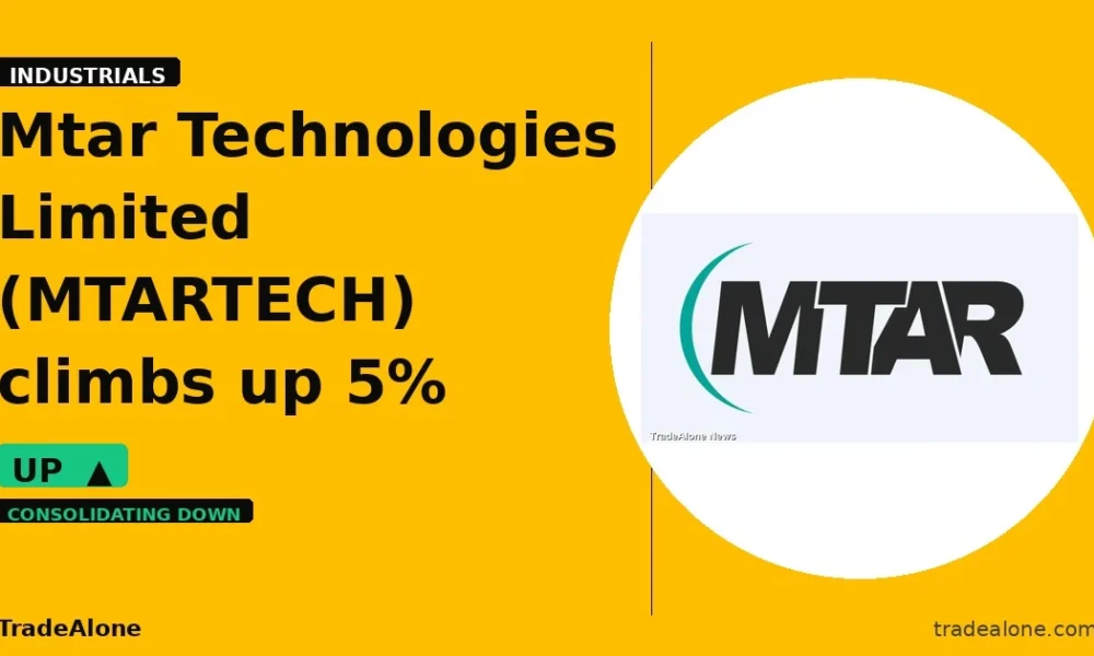 Mtar Technologies Limited MTARTECH climbs up 5% intraday