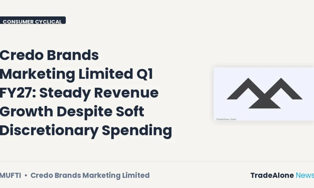 Credo Brands Marketing Limited Mufti Q1 FY27 Results