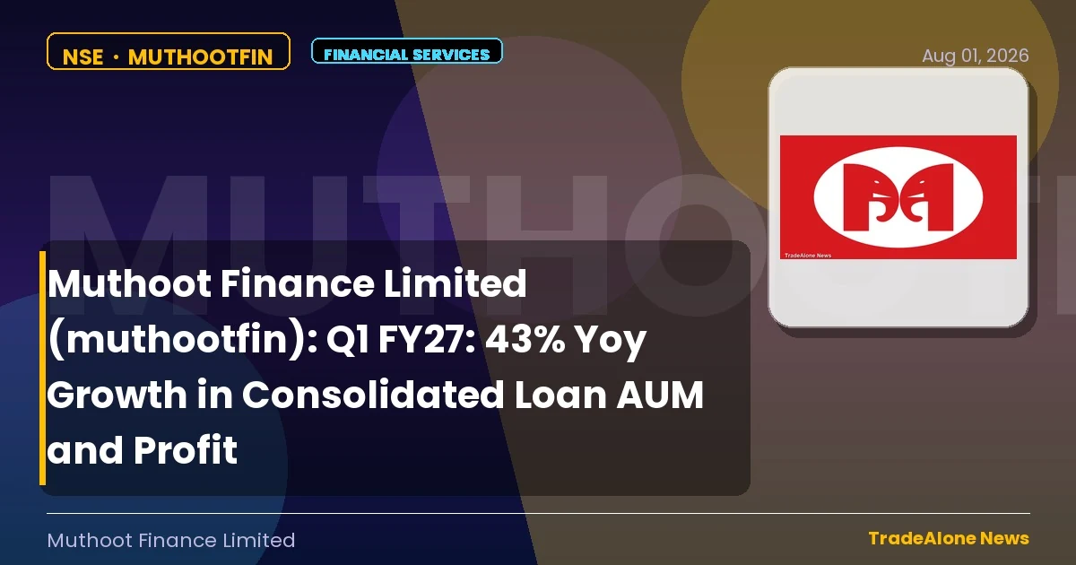 Muthoot Finance Limited Muthootfin Q1 FY27 Results