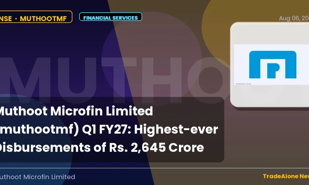 Muthoot Microfin Limited Muthootmf Q1 FY27 Results