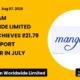 Mangalam Worldwide Limited MWL July 2026 Export Turnover