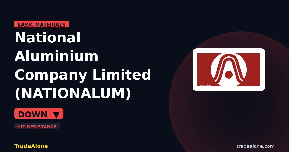 National Aluminium Company Limited NATIONALUM breakdown trendline status