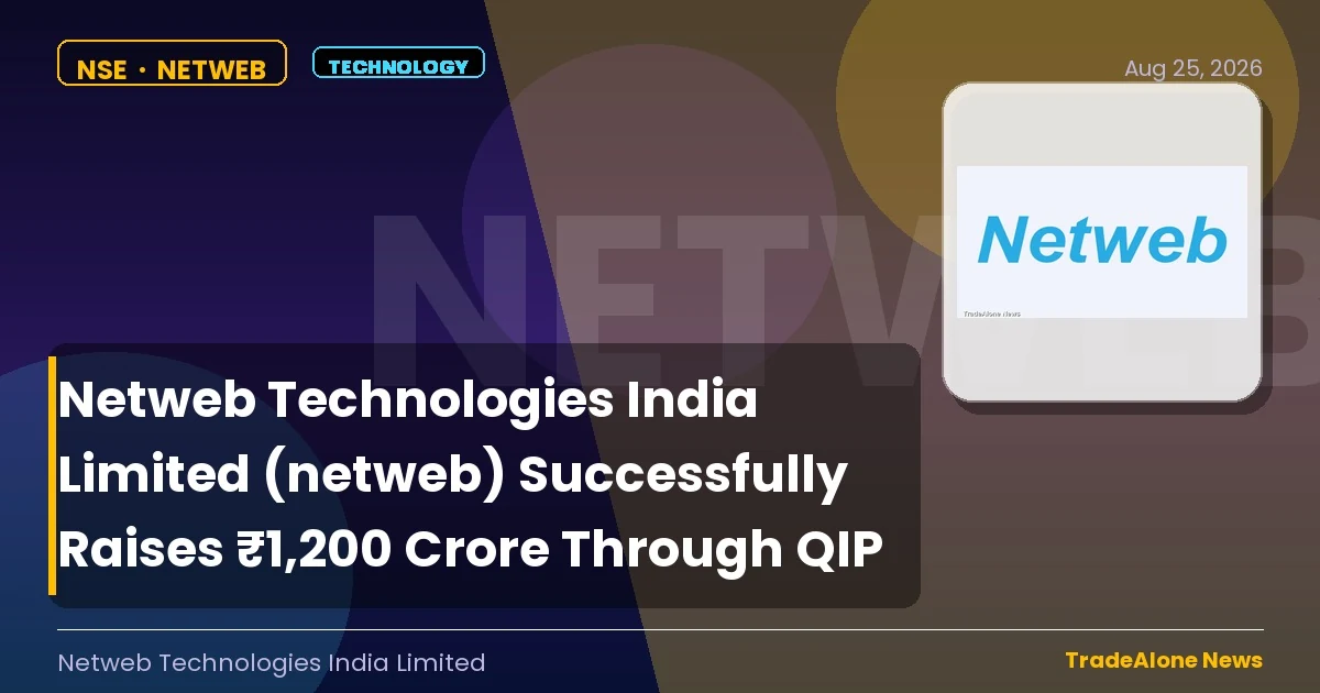 Netweb Technologies India Limited Netweb QIP August 2026