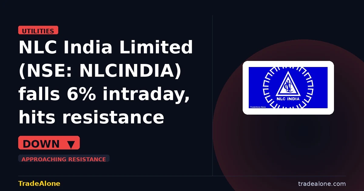 NLC India Limited NSE: NLCINDIA hits resistance
