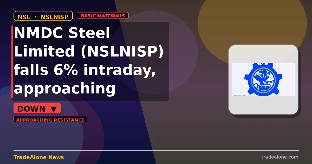 NMDC Steel Limited NSLNISP approaching resistance