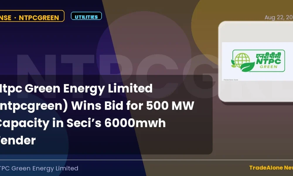 Ntpc Green Energy Limited Ntpcgreen 500MW Capacity Win
