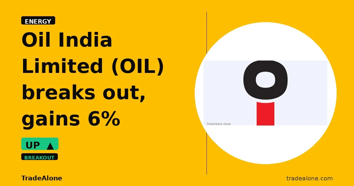 Oil India Limited OIL breaks out