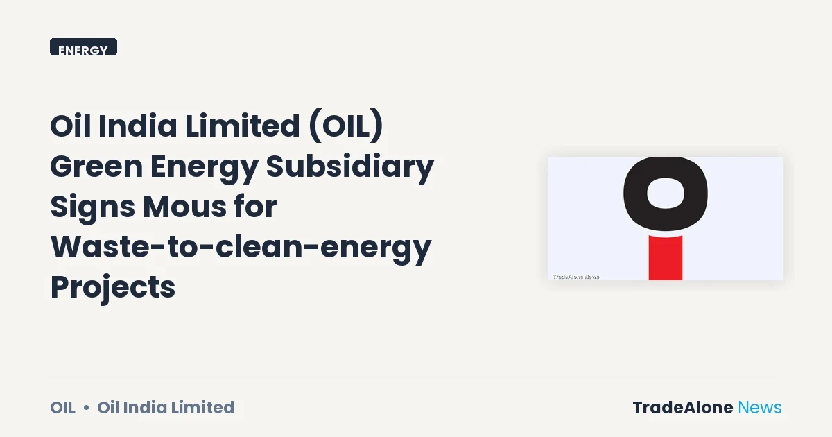 Oil India Limited OIL Q3 FY27 Waste-to-clean-energy Projects