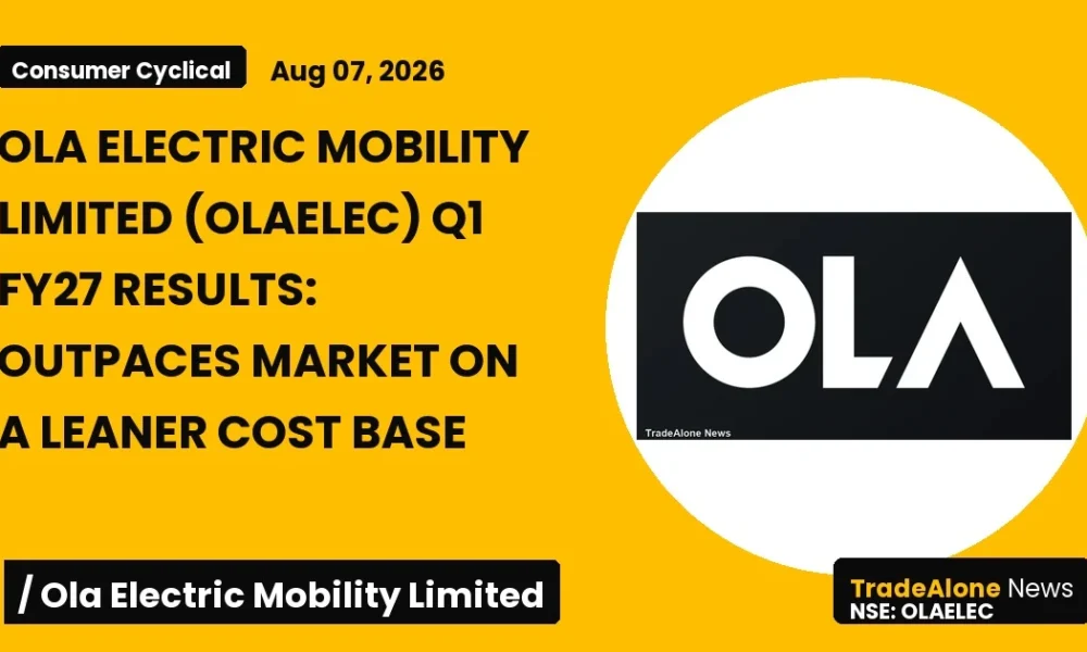 Ola Electric Mobility Limited Olaelec Q1 FY27 Results
