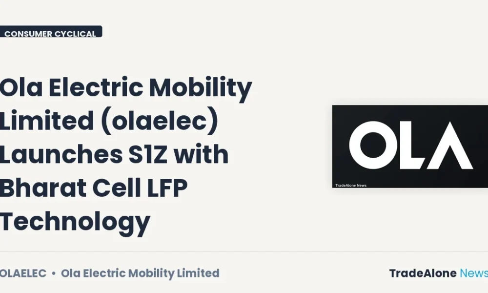 Ola Electric Mobility Limited Olaelec Bharat Cell LFP Technology Launch
