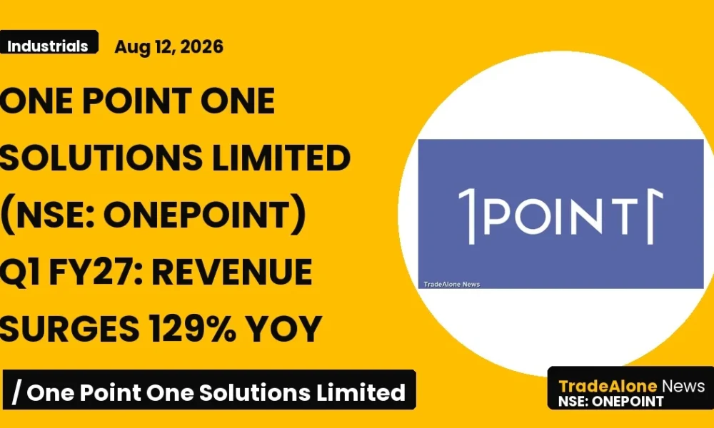 One Point One Solutions Limited NSE Onepoint Q1 FY27