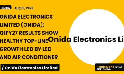 Onida Electronics Limited ONIDA Q1fy27 Results