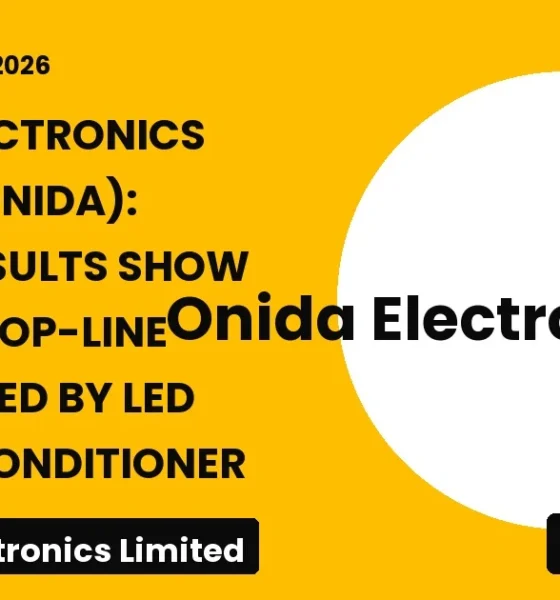 Onida Electronics Limited ONIDA Q1fy27 Results
