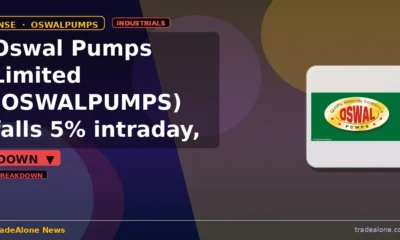 Oswal Pumps Limited OSWALPUMPS falls 5% intraday