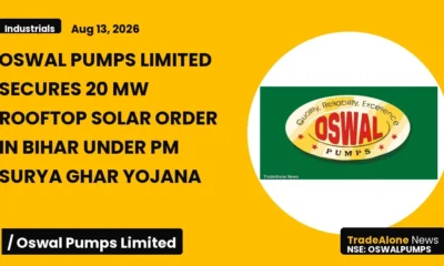 Oswal Pumps Limited Oswalpumps Q3 FY26 Rooftop Solar Order