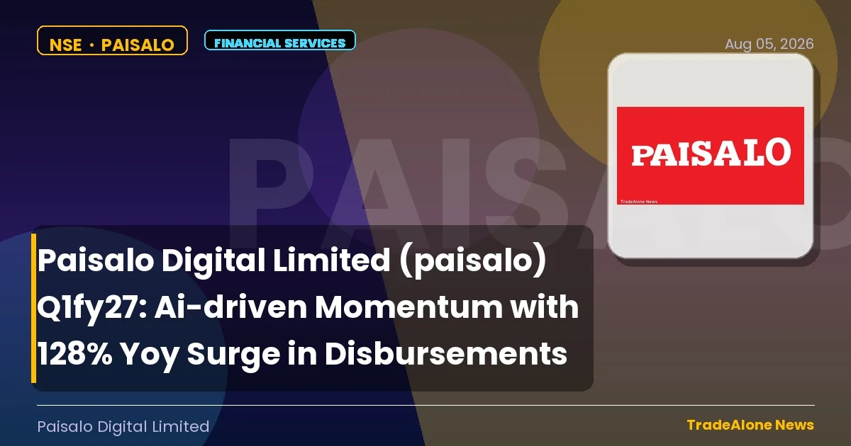 Paisalo Digital Limited Q1fy27 Results