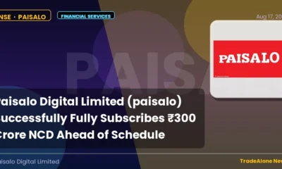 Paisalo Digital Limited Paisalo NCD Subscribed Ahead Schedule