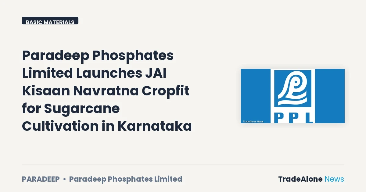 Paradeep Phosphates Limited Paradeep Q3 FY26 Launch
