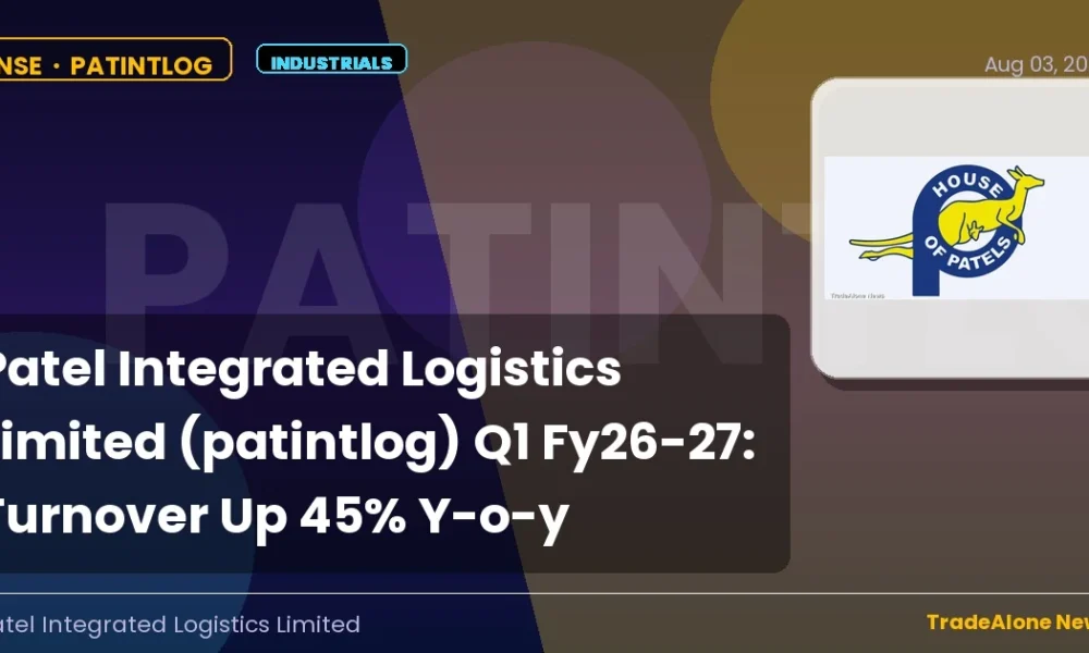 Patel Integrated Logistics Limited Patintlog Q1 Fy26-27 Turnover