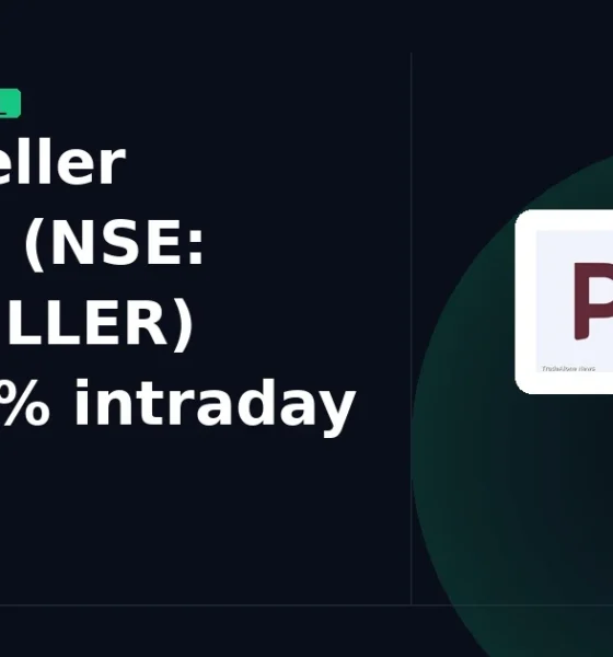 PC Jeweller Limited NSE PCJEWELLER gains 5% intraday