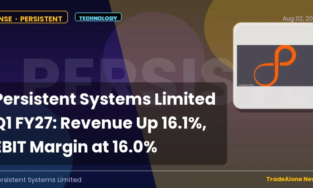 Persistent Systems Limited Persistent Q1 FY27 Results