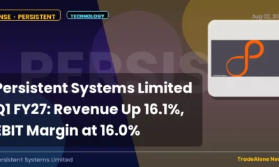 Persistent Systems Limited Persistent Q1 FY27 Results