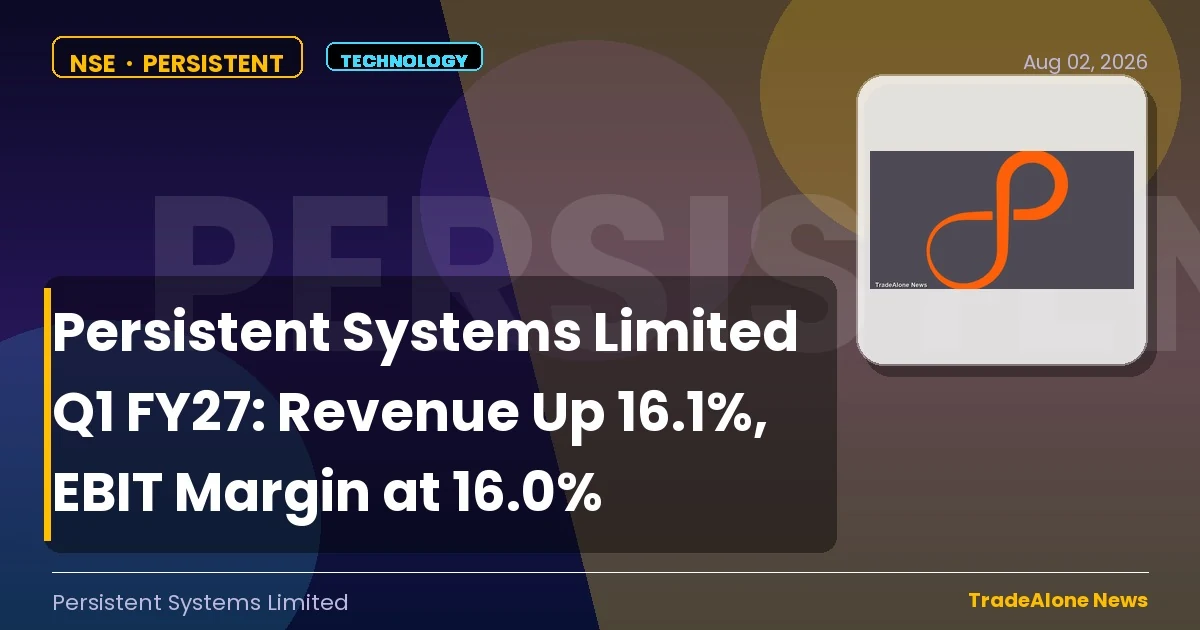 Persistent Systems Limited Persistent Q1 FY27 Results