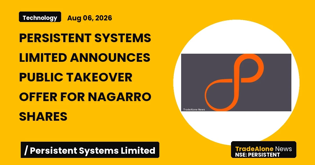 Persistent Systems Limited Persistent Nagarro Takeover Offer August 2026