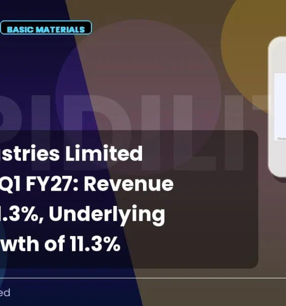 Pidilite Industries Limited Pidilitind Q1 FY27 Results