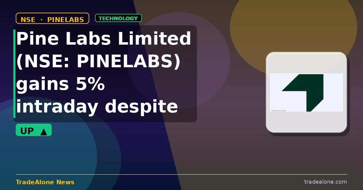Pine Labs Limited NSE: PINELABS intraday gain