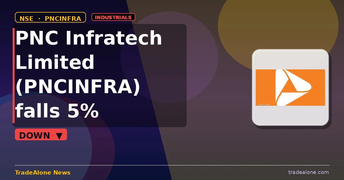 PNC Infratech Limited PNCINFRA falls 5% intraday