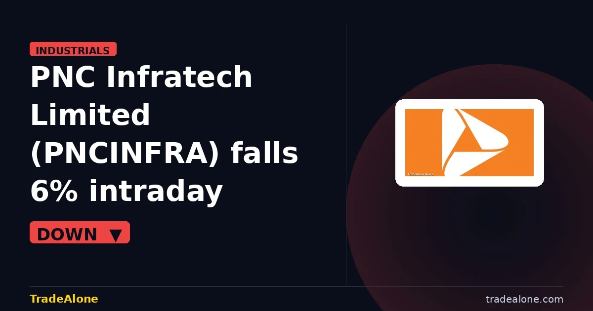 PNC Infratech Limited PNCINFRA falls 6% intraday