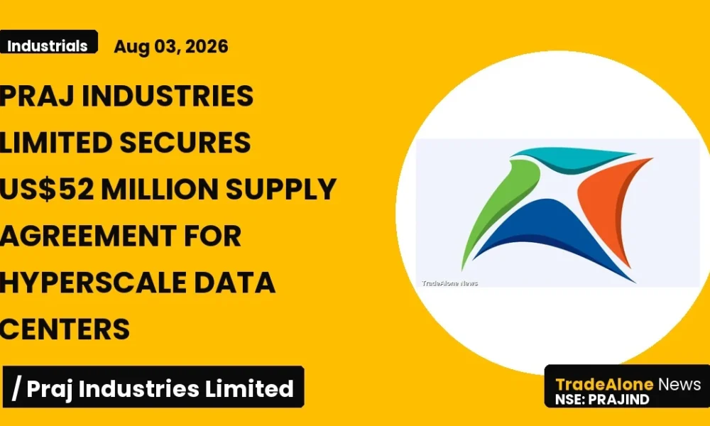 Praj Industries Limited Prajind Global Supply Agreement Hyperscale Data Centers