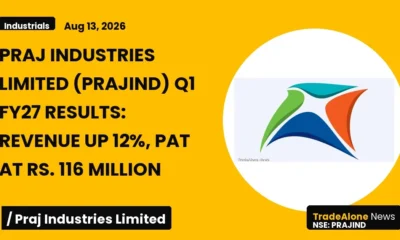 Praj Industries Limited Prajind Q1 FY27 Results