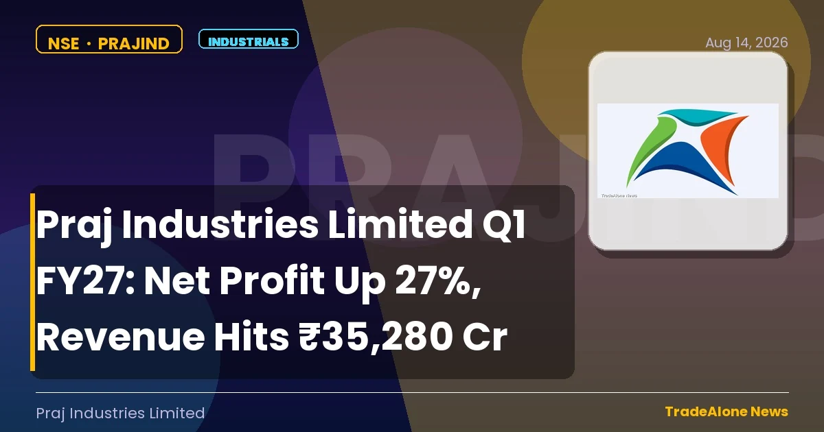 Praj Industries Limited Prajind Q1 FY27 Results