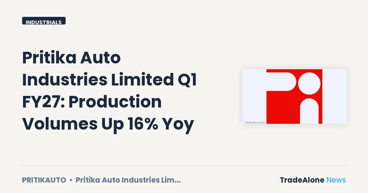 Pritika Auto Industries Limited Pritikauto Q1 FY27 Results