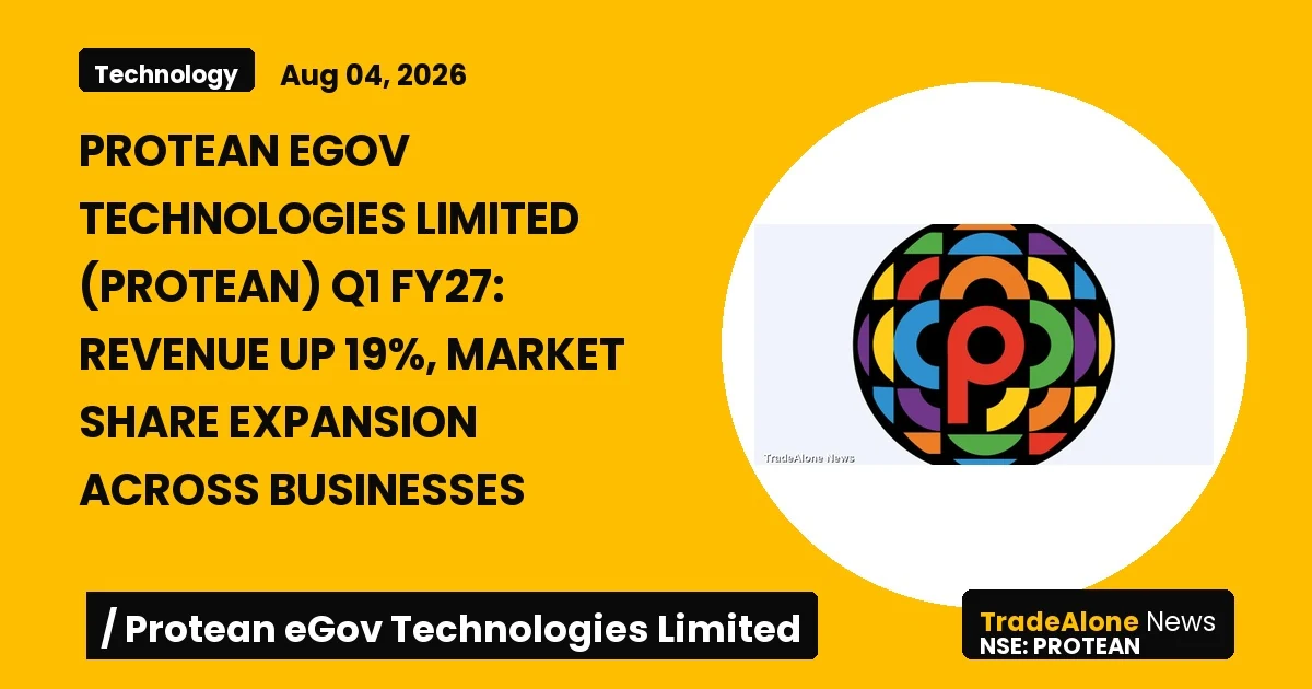 Protean Egov Technologies Limited Protean Q1 FY27 Results