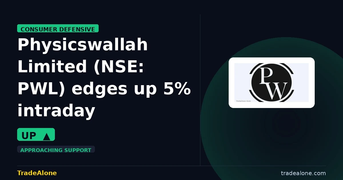 Physicswallah Limited PWL edges up 5% intraday