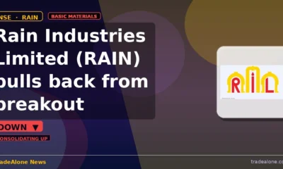 Rain Industries Limited RAIN moves down 5% intraday