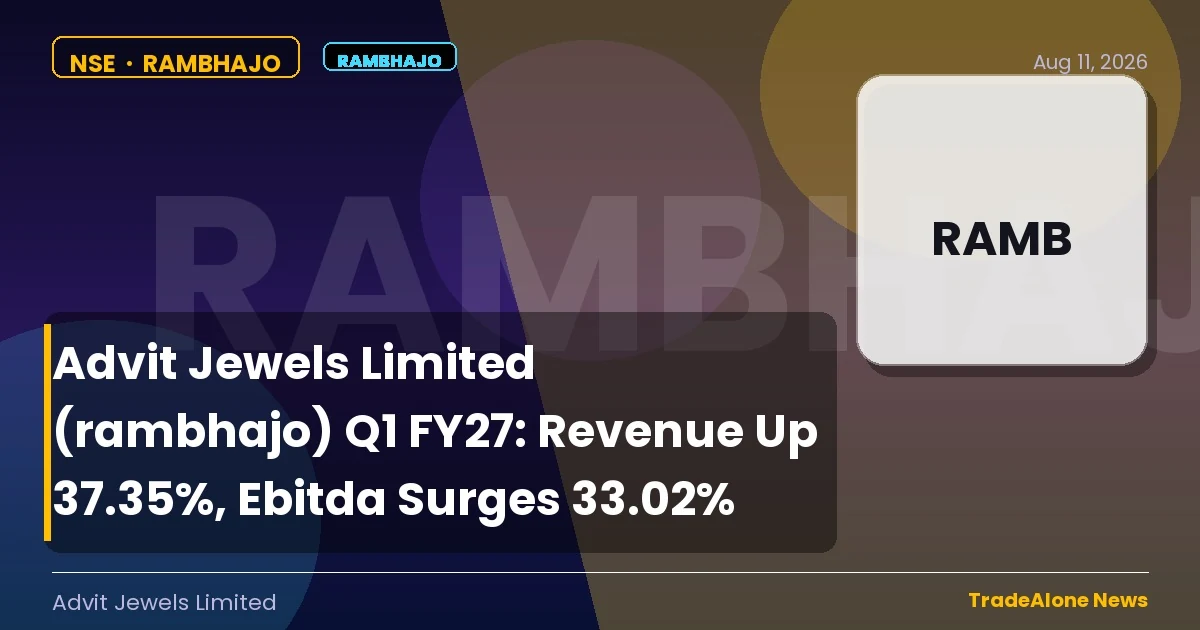 Advit Jewels Limited Rambhajo Q1 FY27 Results