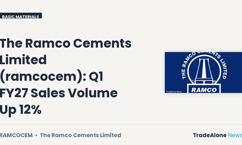 The Ramco Cements Limited Ramcocem Q1 FY27 Results