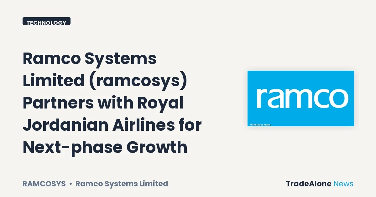 Ramco Systems Limited Ramcosys Q3 FY26 Partnership with Royal Jordanian Airlines