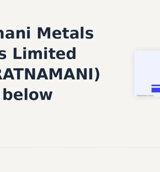 Ratnamani Metals & Tubes Limited RATNAMANI breaks below support
