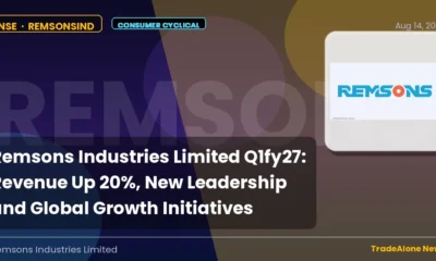Remsons Industries Limited Q1 FY27 Results: Revenue Up 20%, New Leadership