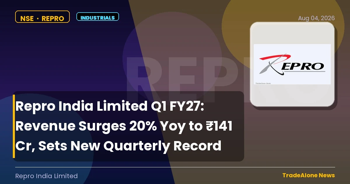 Repro India Limited REPRO Q1 FY27 Results