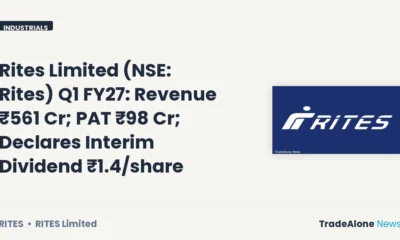 Rites Limited NSE RITES Q1 FY27 Results
