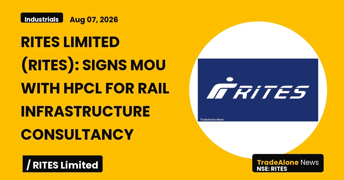 Rites Limited RITES Mou HPCL August 2026