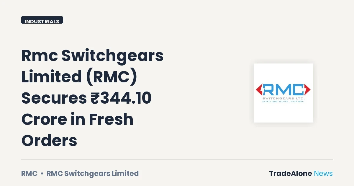 Rmc Switchgears Limited RMC Fresh Orders August 2026